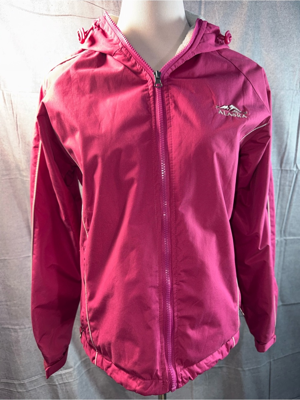 9A-Arctic Image Women's Hooded Pink Jacket